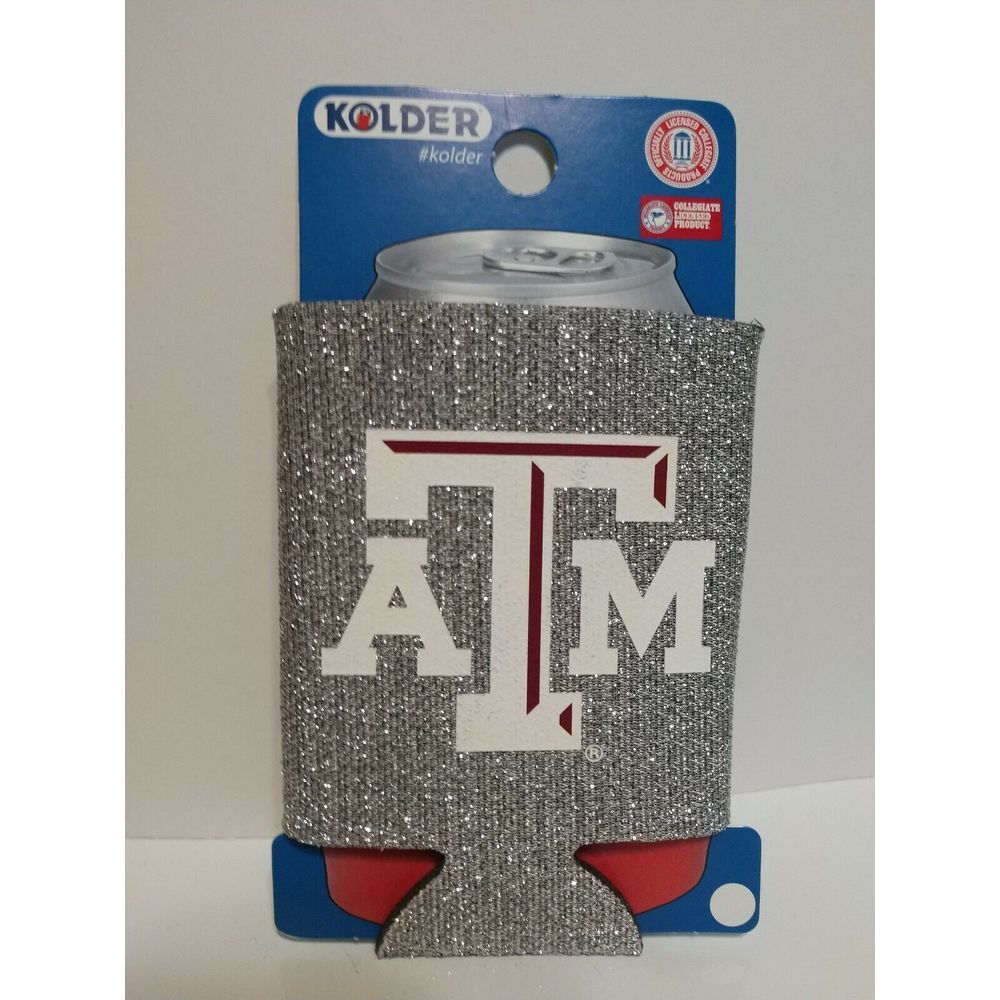 Texas A&M Aggies NCAA Football Kolder Kaddy‎ Beer Can Holder - Glitter -
